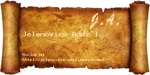 Jelenovics Adél névjegykártya